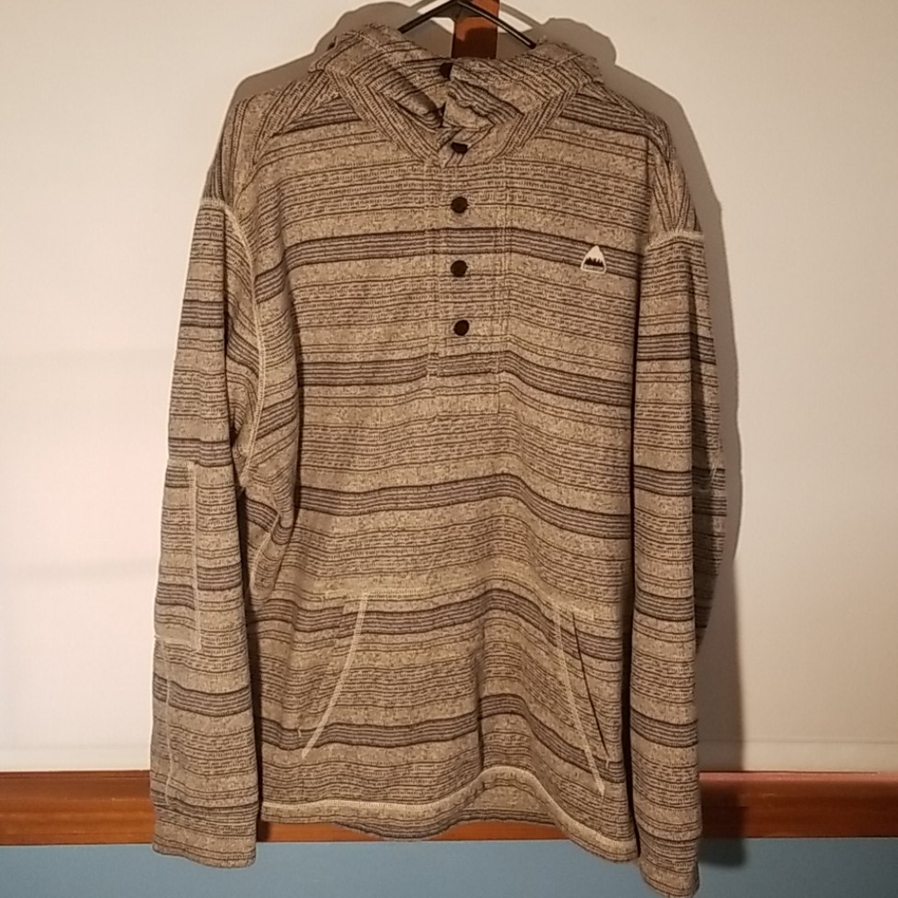 Burton Tan Striped Ski & Snowboard Jacket